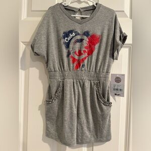 Cubs Romper small, grey new with tags